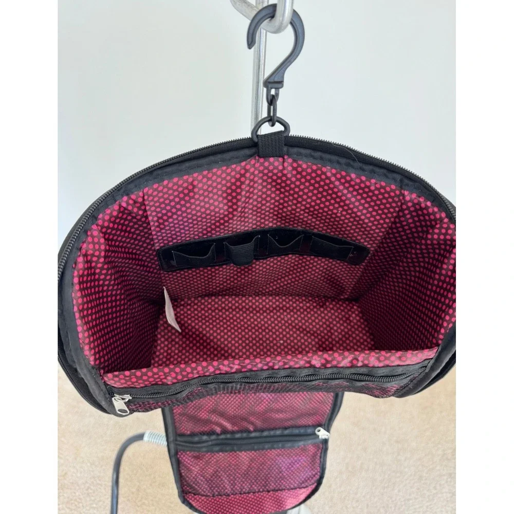 Caboodles Black Travel Make Up‎ Cosmetic Case Toiletry Bag Hanging Organizer